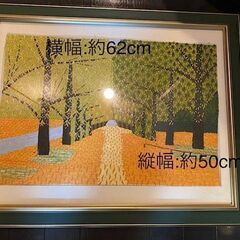 【無料】取りに来てくださる方、緑の額縁お譲りします。の画像