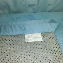 マイクロファイバー ラグ 90×120＋130×190 水色 2枚の画像