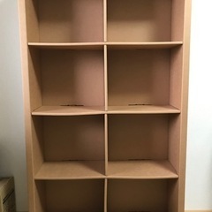 ダンボール本棚　