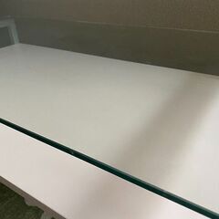 Nitori CT NOTE3 TP 110 ガラスセンターテーブル ニトリ 中古 ローテーブル コーヒーテーブルの画像