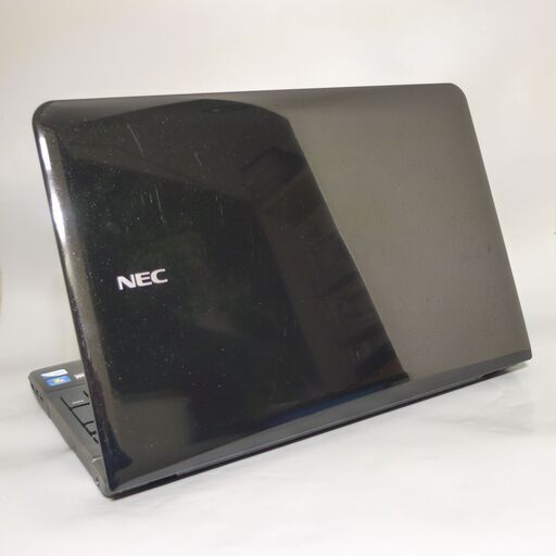 大容量HDD-750G Wi-Fi有 ノートパソコン 15.6型 NEC PC-LS150HS6B 中古美品 Pentium 4GB 