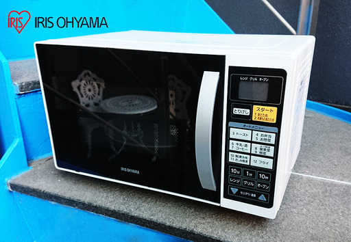 IRIS OHYAMA 600W オーブン 電子レンジ グリル トースト 重量センサー ターンテーブル オートメニュー 16L 多機能 アイリスオーヤマ 単身 一人暮らし 新生活