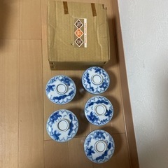 鍋島唐子　特選有田焼き  茶碗蒸し容器(ふた付き) 　5客の画像