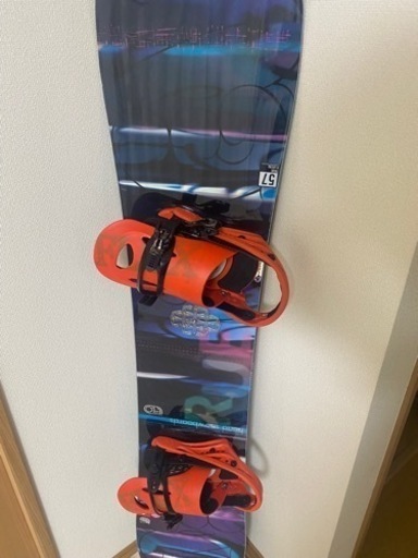 スノーボード板バインセット
