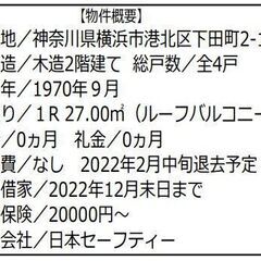 敷金0礼金0★日吉11分★ルーフバルコニー★1DK:27㎡★28000円 - 横浜市