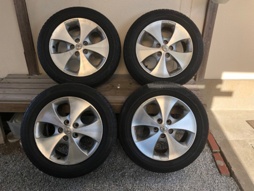 中古 アルファード10系 純正ブリジストン 夏タイヤ225/55R17 エコピア