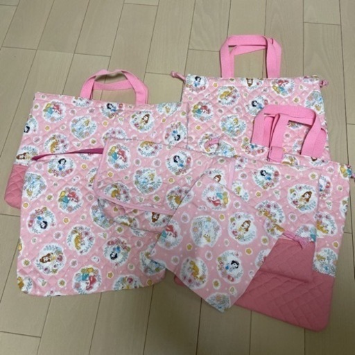 ハンドメイド　プリンセス入園6点セット