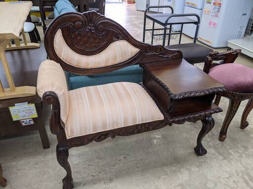 お値下げ致しました！！】Victorian Mahogany ベンチチェア