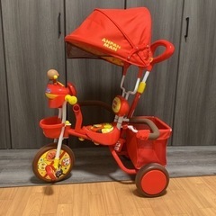 アンパンマンデラックス　お出かけブザー付き三輪車
