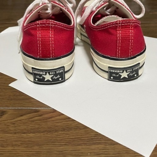 コンバースct70 赤スニーカー　23.5cm
