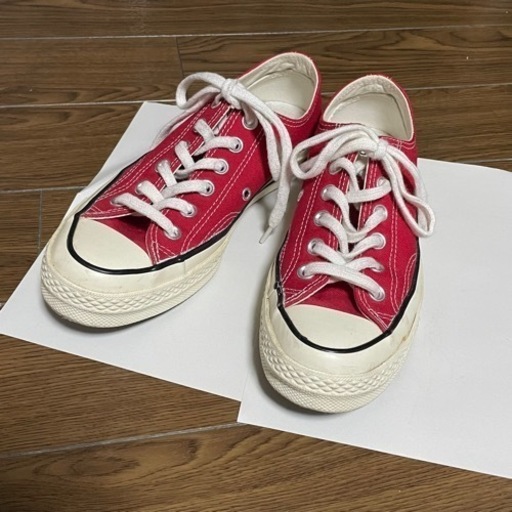 コンバースct70 赤スニーカー　23.5cm