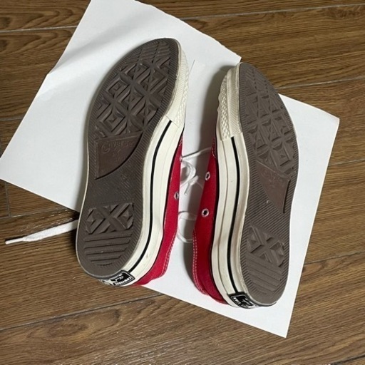 コンバースct70 赤スニーカー　23.5cm