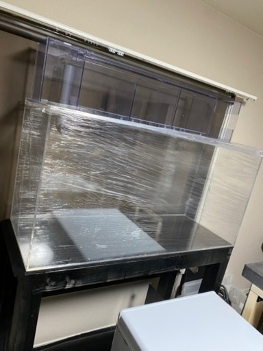 アクリル120cm水槽！新品上部濾過層＆ポンプ付き！