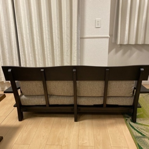 2人掛け用布張りソファ(ニトリ)