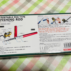 ポータブルペン型　釣り竿　コンパクト　携帯　軽量　小型　本格　釣竿の画像
