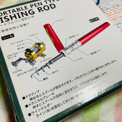 ポータブルペン型　釣り竿　コンパクト　携帯　軽量　小型　本格　釣竿の画像