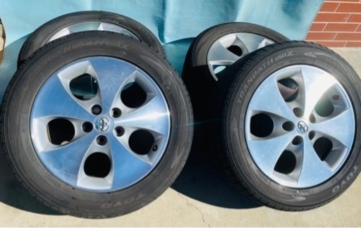 トランパスmpz 225/55r17 10系純正ホイール　4本