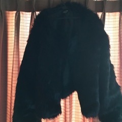 未使用品　　ファーショートコート