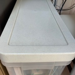 引き出し　2段　中古　プラスチック　収納の画像
