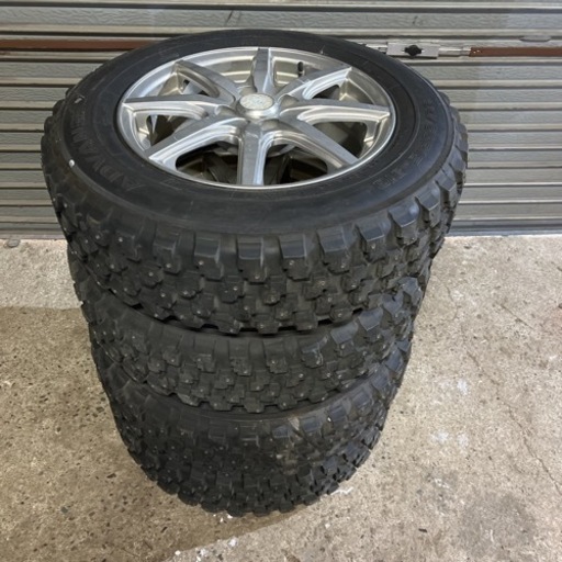 195/65R15 フルピン 冬タイヤ スパイク 4穴 PCD100 ヨコハマ ADVAN MT-14