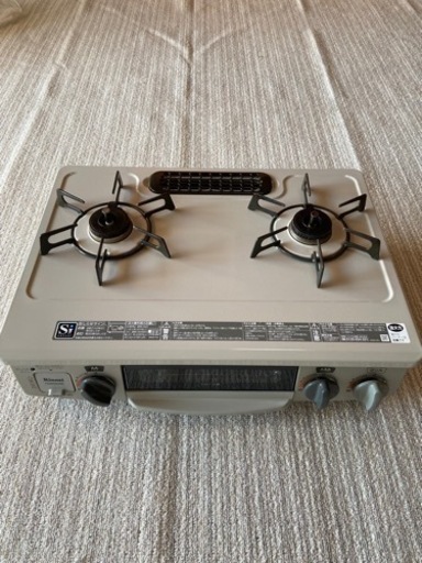 中古　リンナイ　2口ガスコンロ(都市ガス)