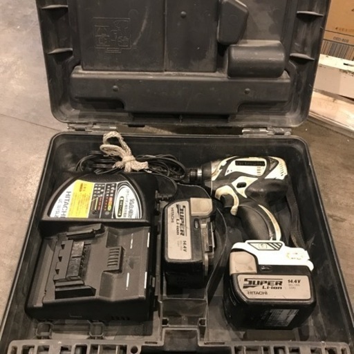 【中古】HITACHI コードレスインパクトドライバー WH 14DBAL