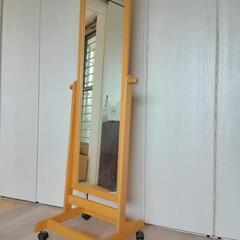 綺麗な全身鏡★ナチュラルなスタンド鏡★姿見