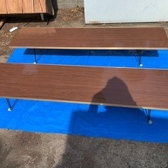 決まりました、折りたたみ式、長テーブル