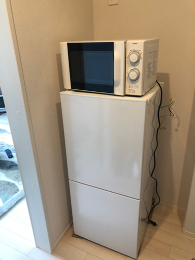 【値下げ】美品⭐︎2019年製冷蔵庫110Lとシンプル電子レンジセット（3月12日13日限定）
