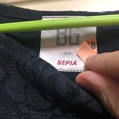 値下げ★ BG SEPIA ブラウス レース レディース 黒★の画像