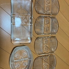 ガラスのお皿6点セット