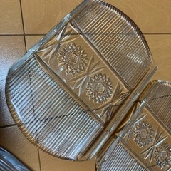 ガラスのお皿6点セットの画像