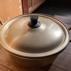 五進 文化鍋 22cm 蒸し器 兼用鍋 昭和レトロ 五進 文化鍋 22cm 蒸し器 兼用鍋 昭和レトロ