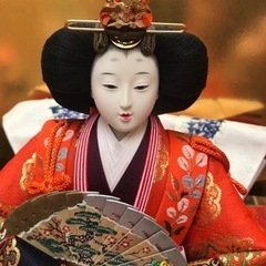 【enbo様とお話し中です】雛人形　親王飾り　平飾り台　屏風　ぼんぼり付　京玉　寿楽の画像