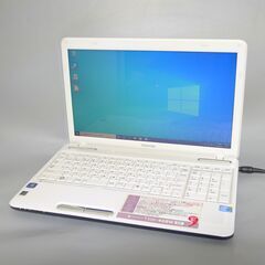 新品高速SSD Wi-Fi有 ホワイト ノートパソコン 15.6型 TOSHIBA 東芝 T350/46BW 中古美品 Core i5 4GB Blu-ray 無線 Windows10 Office 