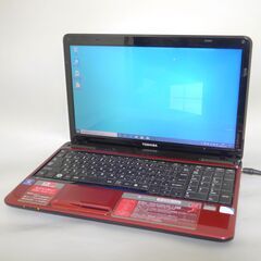 大容量HDD-500G Wi-Fi有 レッド 赤色 ノートパソコン 15.6型 東芝 T350