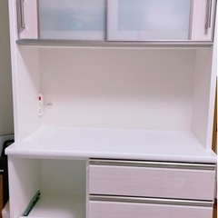 引き渡し待ち　美品• ニトリ キッチンボード(ポスティア100KB WH)