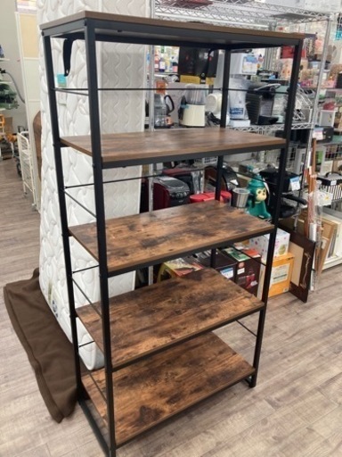 ニトリ　シェルフ Nステイン1680 BR シェルフ　ラック　おしゃれ　高さ160cm ユーズド風