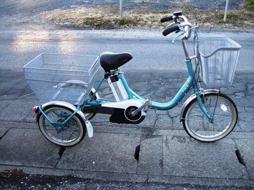 関東無料配達☆ヤマハ PT16  PASワゴン8.9Ah 前18/後16型 内装3段変速 電動アシスト三輪自転車