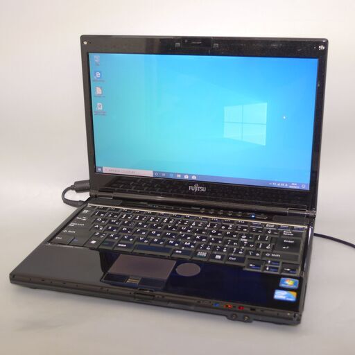 大容量HDD-640G 日本製 Wi-Fi有 ノートパソコン 13.3型 富士通 SH53/C 中古動作良品 Core i3 4GB DVDRW 無線 webカメラ Win10 Office
