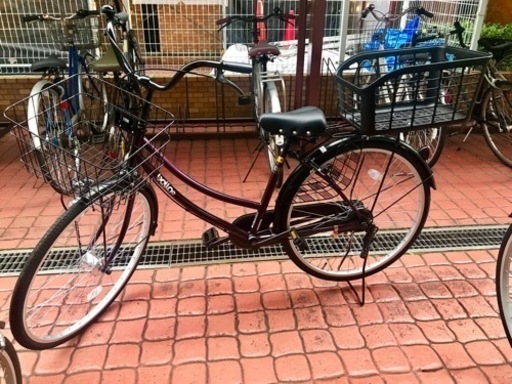 【3/20まで掲載】自転車　ママチャリ　LEDライト　26インチ