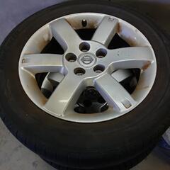日産純正アルミホイール＋タイヤセット  ホイールだけもご相談下さい。