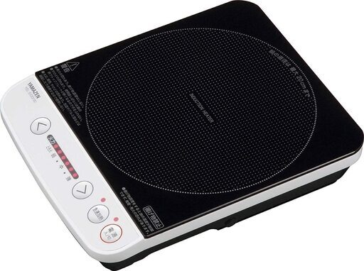 ★未使用！メーカー保証付き！★[山善] IHコンロ IHクッキングヒーター 卓上 IH調理器 電磁調理器1000W 火力調整6段階 ホワイト YEL-S100(W) [