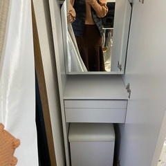 【新品】ドレッサー 全身鏡【組み立て済】