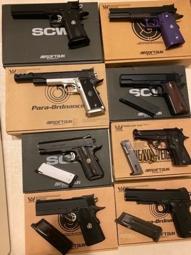 ウエスタンアームズのガスブロハンドガンいろいろ他