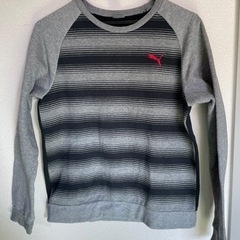 PUMAスウェット（裏起毛）160㎝　ストライプ柄