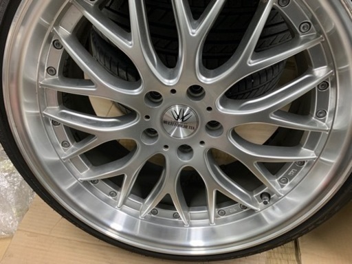 19インチ　ロクサーニ　マルチフォゲッタ　インチUP　アルミホイール　4本セット　深リム　バリ溝タイヤ付　SSR