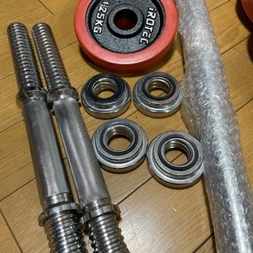 (取引中) IROTEC バーベル　ダンベル30キロセット　筋トレ　トレーニング