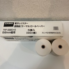 値下げ！CASIO 電子レジスターロールペーパー7個セット　TR...