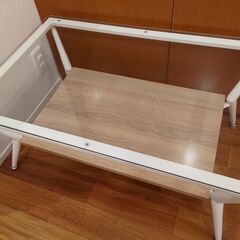 システムK センターテーブル ガラステーブル 幅80cm ローテ...